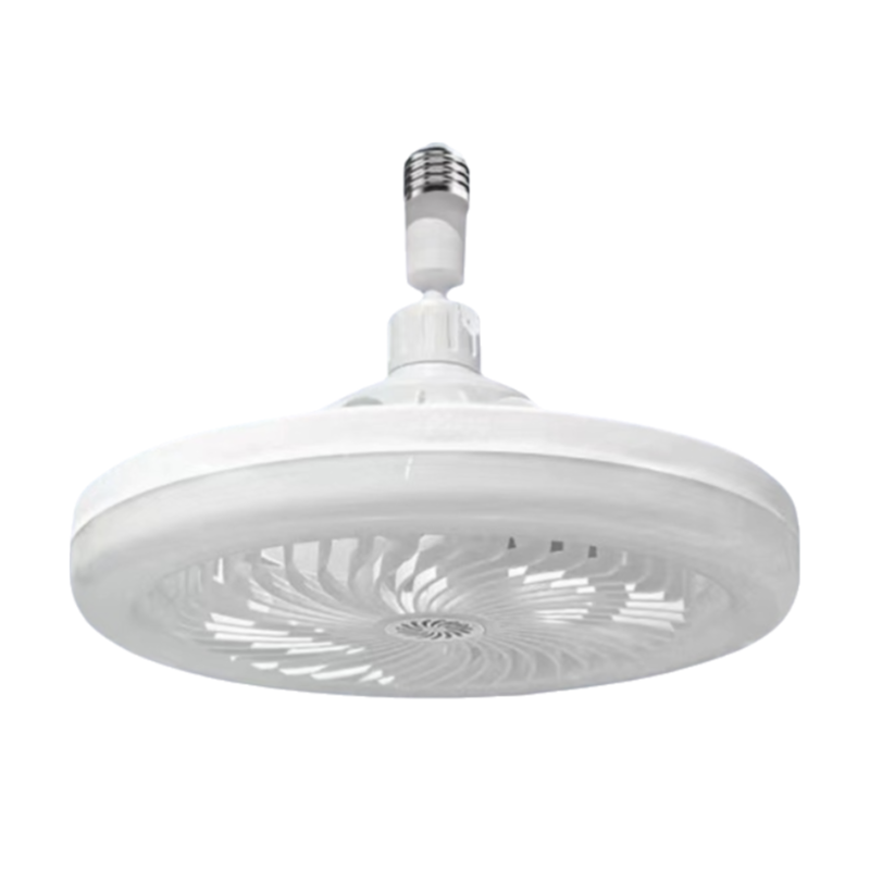 White Quiet Remote LED Ceiling Fan Light with Aromatherapy Slot and Removable E27 Base Socket - Timer & Dimmable & 3-Speed & 3-Color Temperature Adjustable