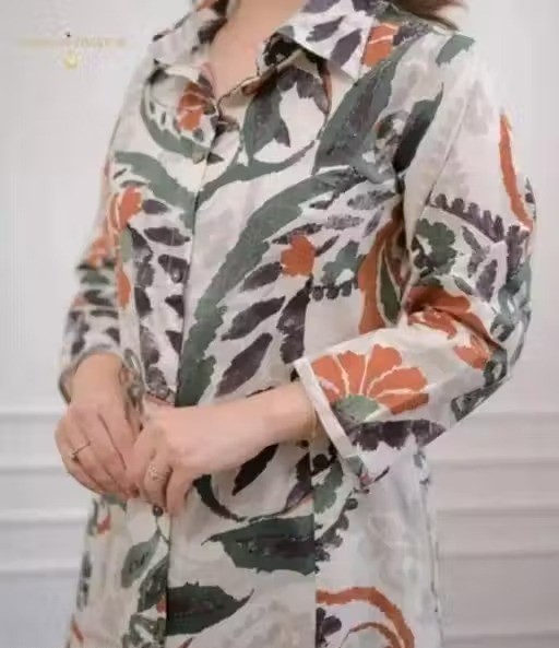 PERIPHERAL BOUTIQUE Stylish Printed Womens Kurta With Pant Set| Co-Ord Set|Colorful Abstract Print | Trendy &Comfortable Printed Kurta Pant Set For Women| Latest Design Co-Ord Set Color 1 (KS163)