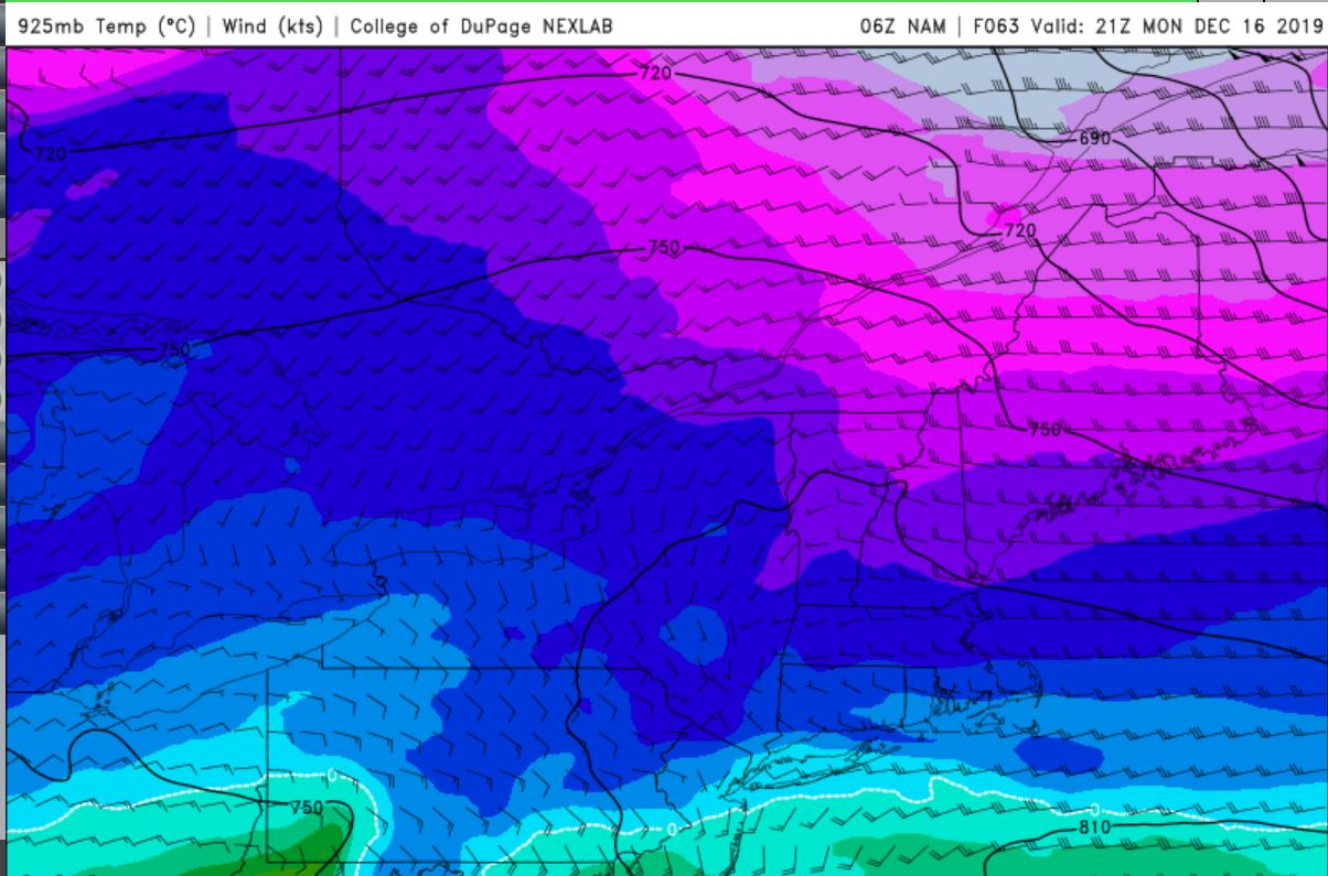 Dec 16-17 Snow/Ice potential storm Nam-925