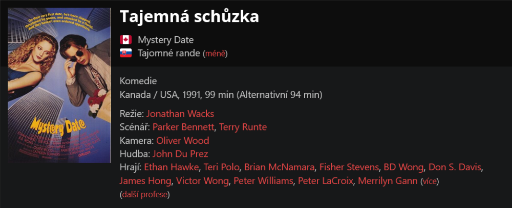 Tajemná schůzka / Mystery Date (1991)