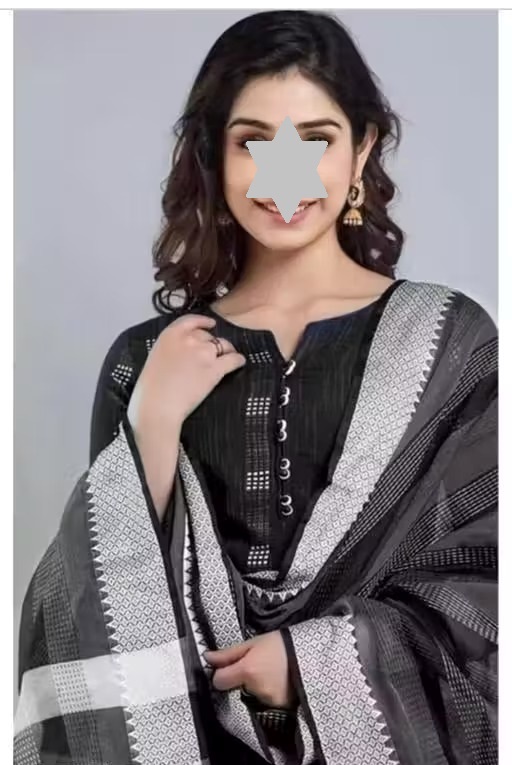 #Kurti and pant with Dupatta For women #Womenfashion# fashion #cottonwear#Emboideryblackkurtiandpant Color 1 (KS133)