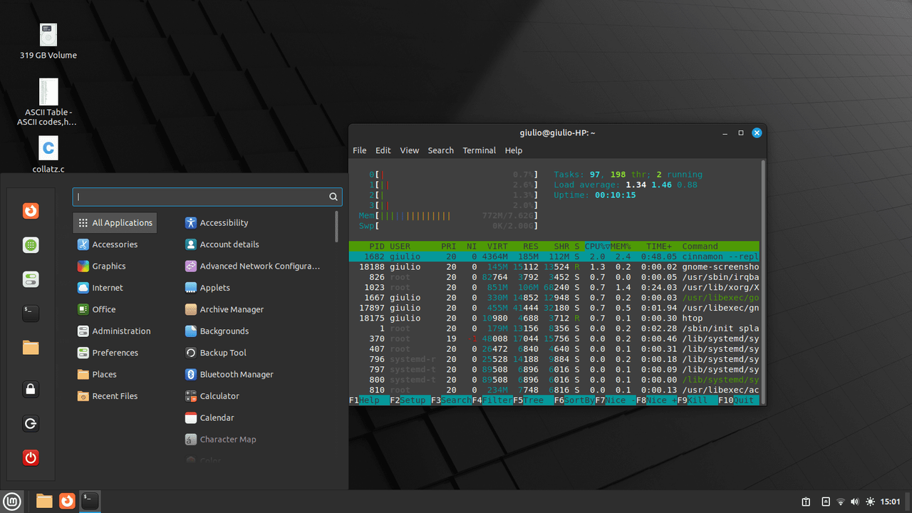 Linux Mint 21.2 - giulio