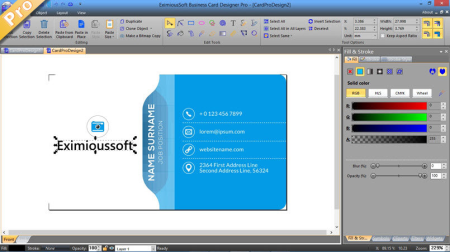 EximiousSoft Business Card Designer Pro 3.73 EximiousSoft Business Card Designer Pro 3.73