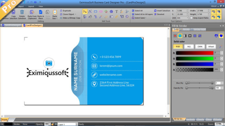 EximiousSoft Business Card Designer Pro 3.73