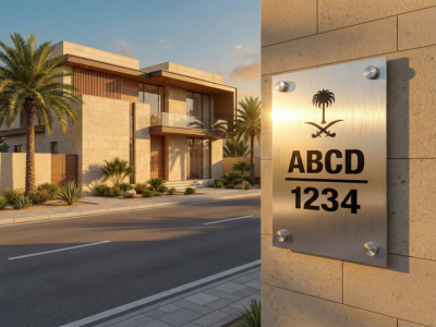 رقم المبنى لوحة العنوان الوطني