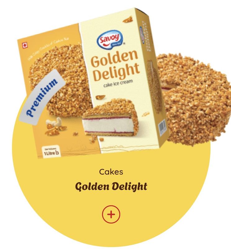 গোল্ডেন ডিলাইট আইসক্রিম কেক