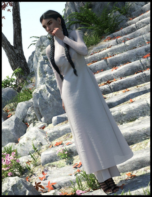 dForce Ao Dai Outfit for Genesis 8 Female(s) dForce Ao Dai Outfit for Genesis 8 Female(s)