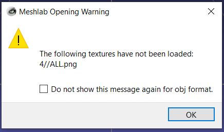Mesh Lab Texture Not Loading