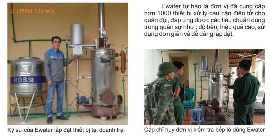 thiết bị tẩy cáu cặn nước ewater