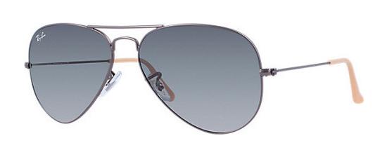 Ray-Ban RB3025 029/71 Gunmetal Aviator Metal Gray Gradient  display picture 1