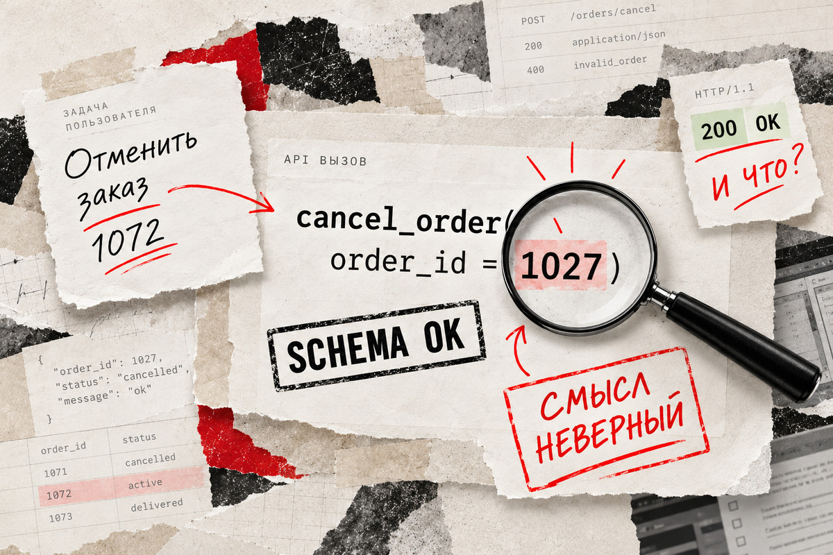 ИИ-агент вызвал правильный инструмент cancel_order, но передал неверный ID заказа