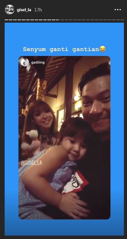 (Screenshot Instagram story Gisella Anastasia)