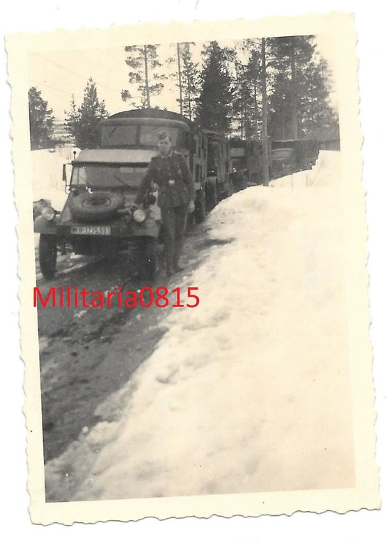 Foto Nord Norwegen Deutscher Kübelwagen VW Typ 8