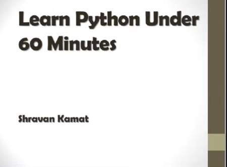 Learn Python Under 60 Minutes