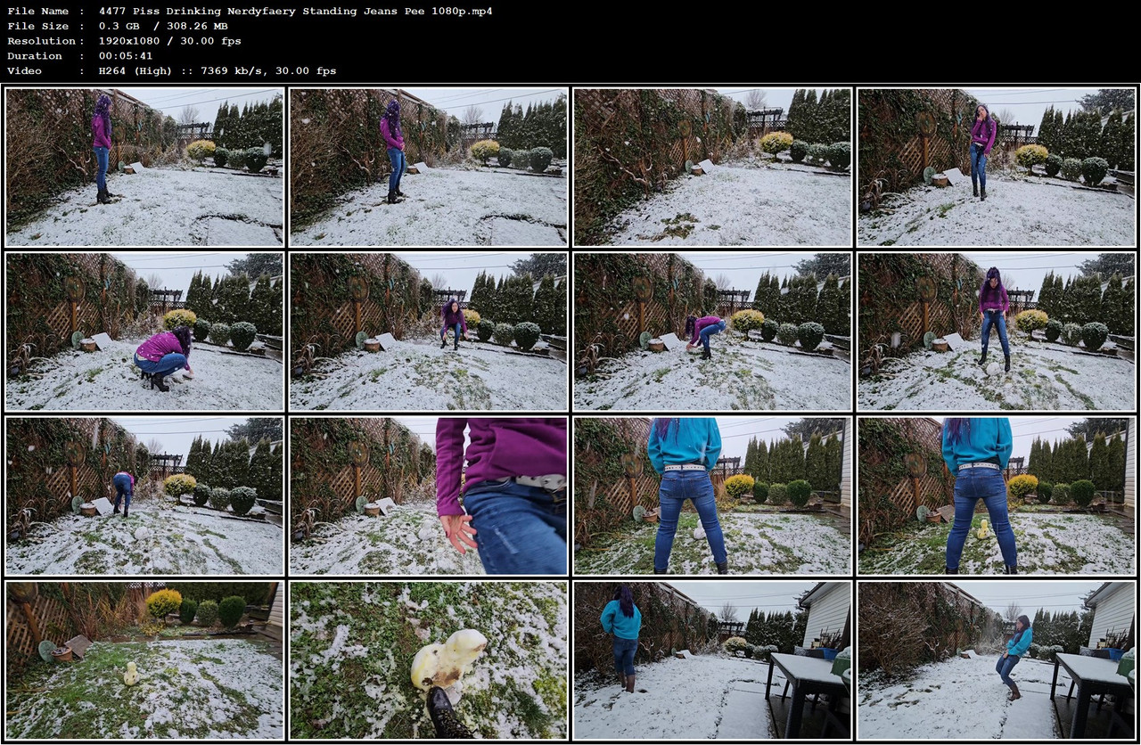 4477 Piss Drinking Nerdyfaery Standing Jeans Pee 1080p mp4