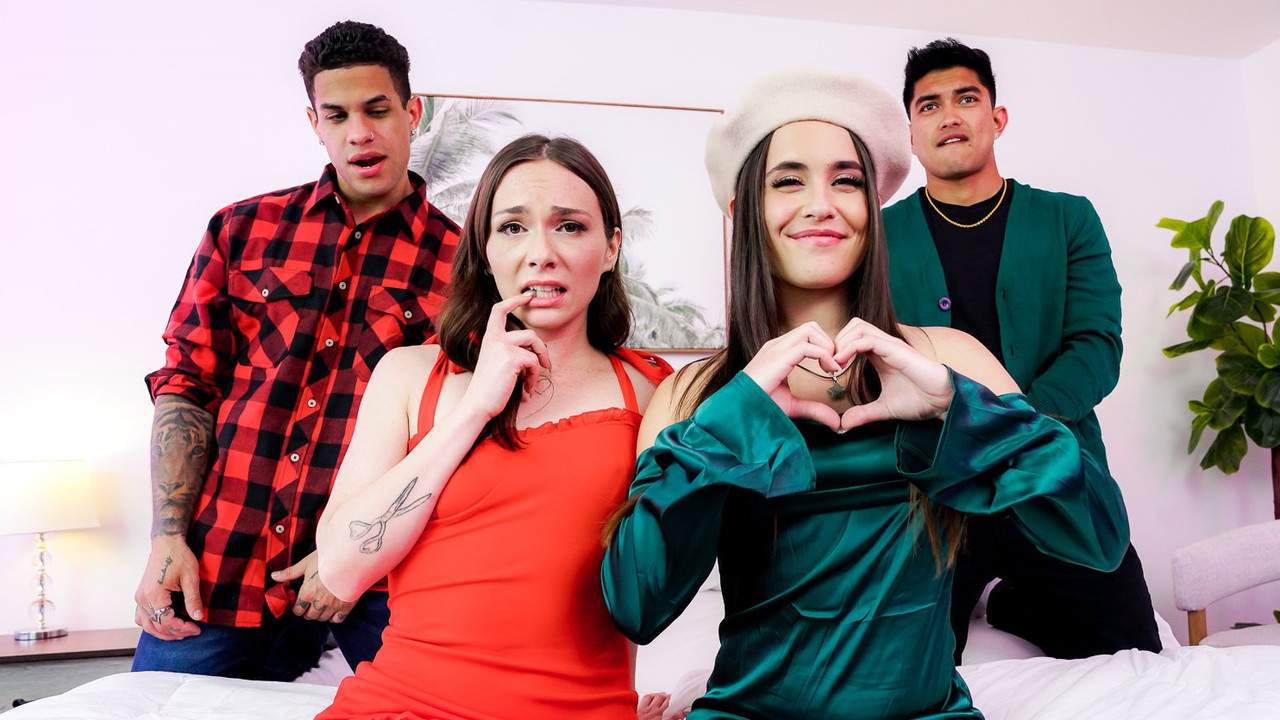 SisSwap 25 08 24 Tess Thompson, Daisy Pheonix My Girlfriend Looks So Pretty With Our Stepbros Cocks in Her Mouth