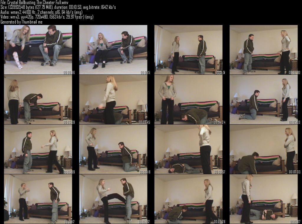 Crystal Ballbusting The Cheater Full