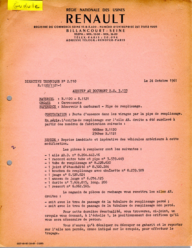 1961 10-24 - R4 - directive technique 2710 (1) réservoir