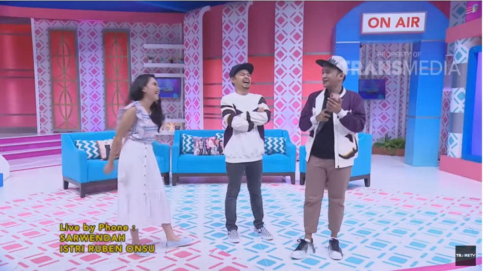 Ruben Onsu di acara Rumpi Trans TV