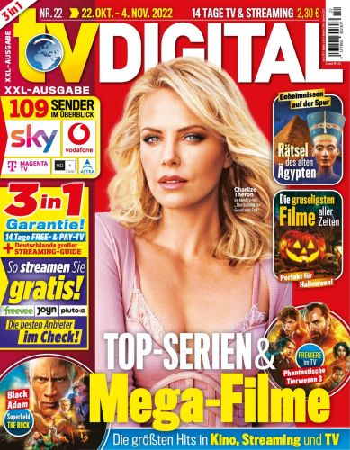 Cover: Tv digital Xxl Fernsehzeitschrift No 22 vom 22  Oktober 2022