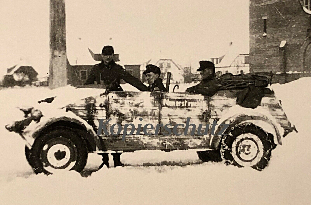 Foto, Panzer, Tank, PzBrig 106 FHH, VW, Kübelwagen, Endkampf,