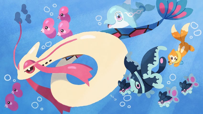 milotic-luvdisc-buizel-finneon-lumineon-