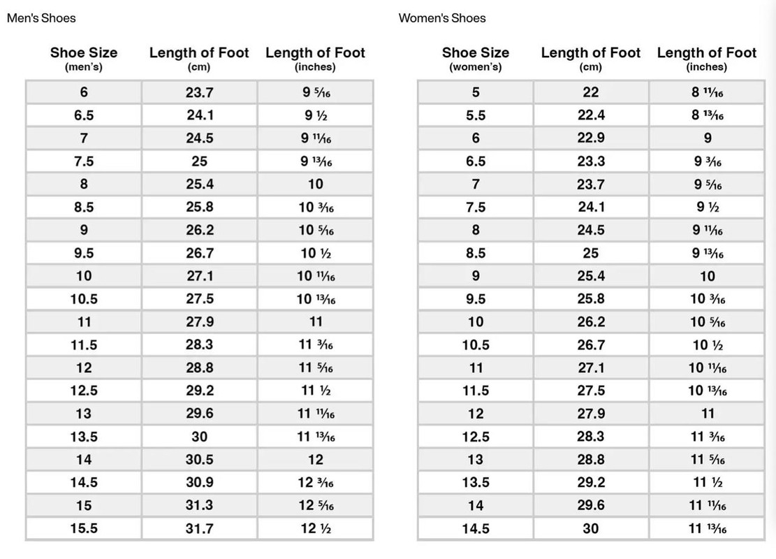 Size Conversion Chart Crocs Womens To Mens Size Fit Guide Crocs