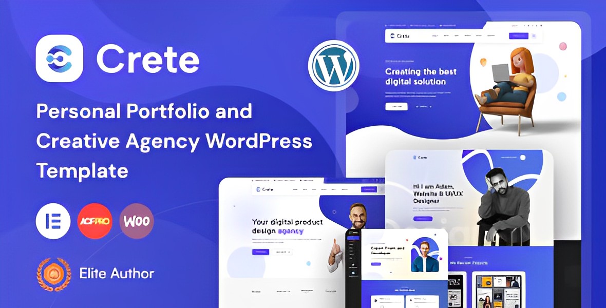 Crete – Personal Portfolio and Creative Agency WordPress Theme