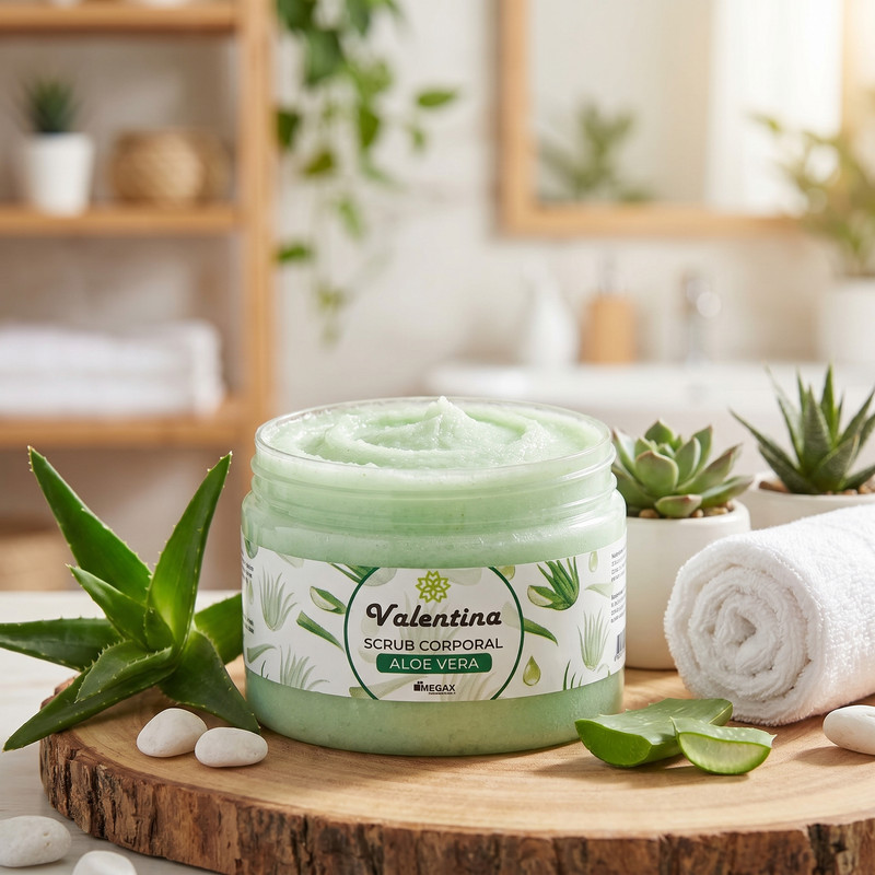 Valentina Scrub Corporal de Aloe Vera 8Oz