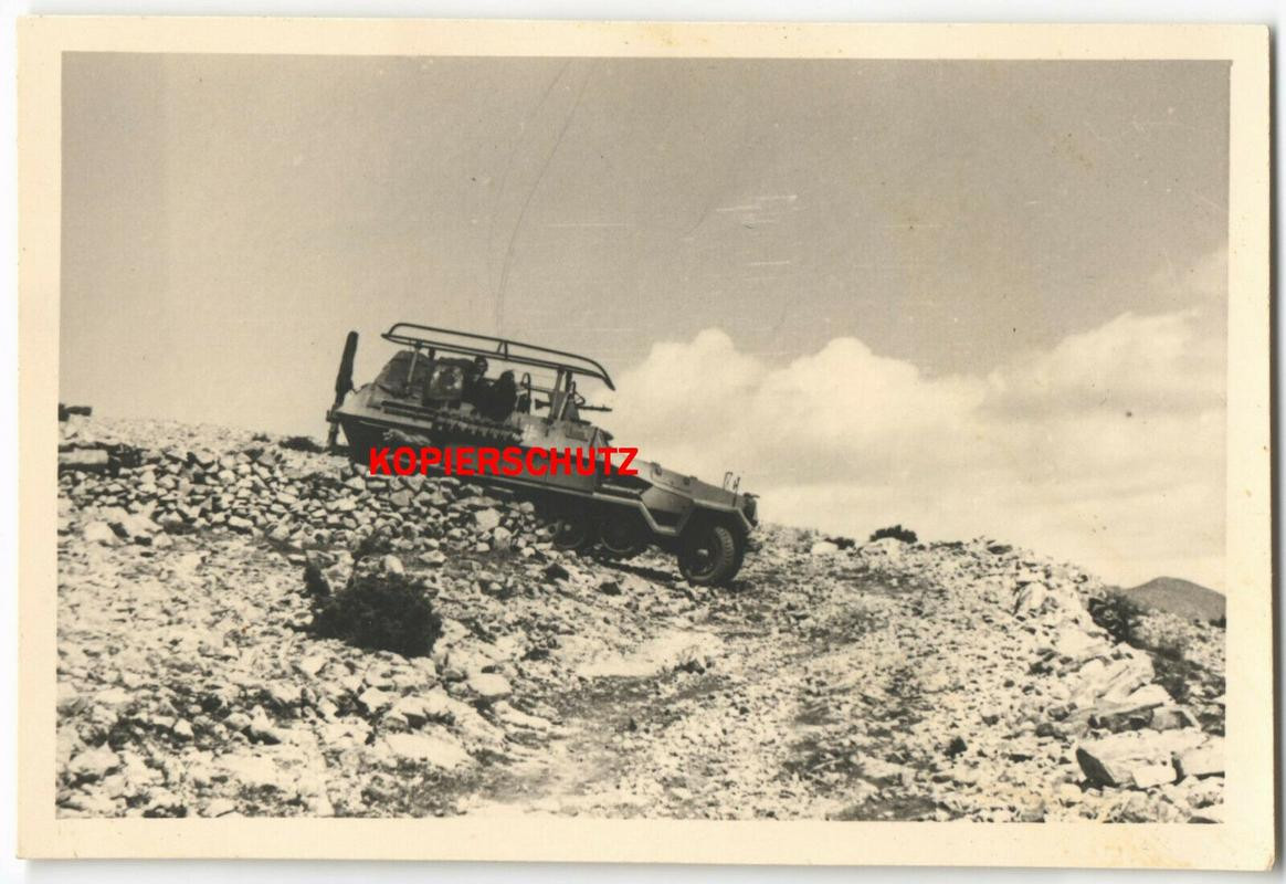 Foto Panzerspähwagen Funkwagen Sdkfz Funk Radio im Schipkapass B