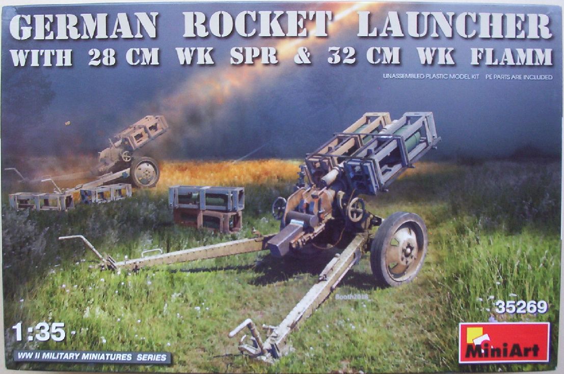 Miniart 35 German Rocket Launcher with 28 cm WK SPR & 32 cm WK F