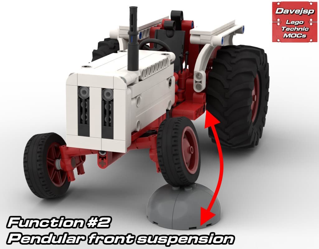 Lego Technic David Brown 885 Tractor MOC for AFOLs