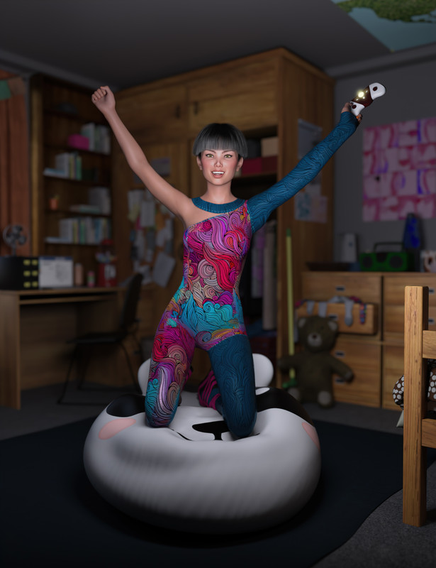 dForce Retro Catsuit Textures dForce Retro Catsuit Textures