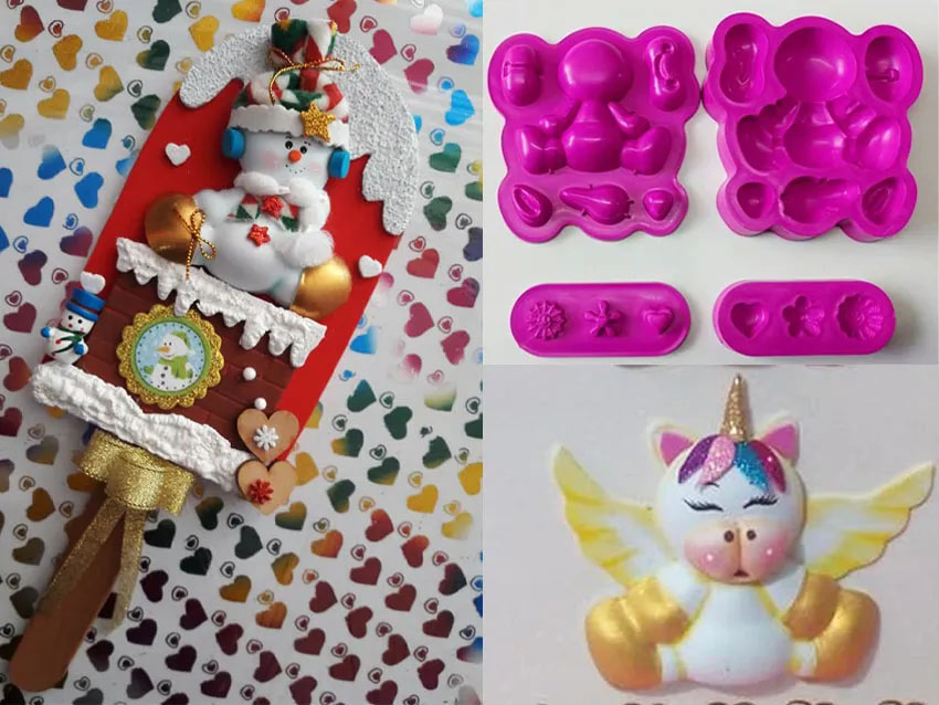 Molde goma eva Figuras Multi-animales foamy y modelado de pasta