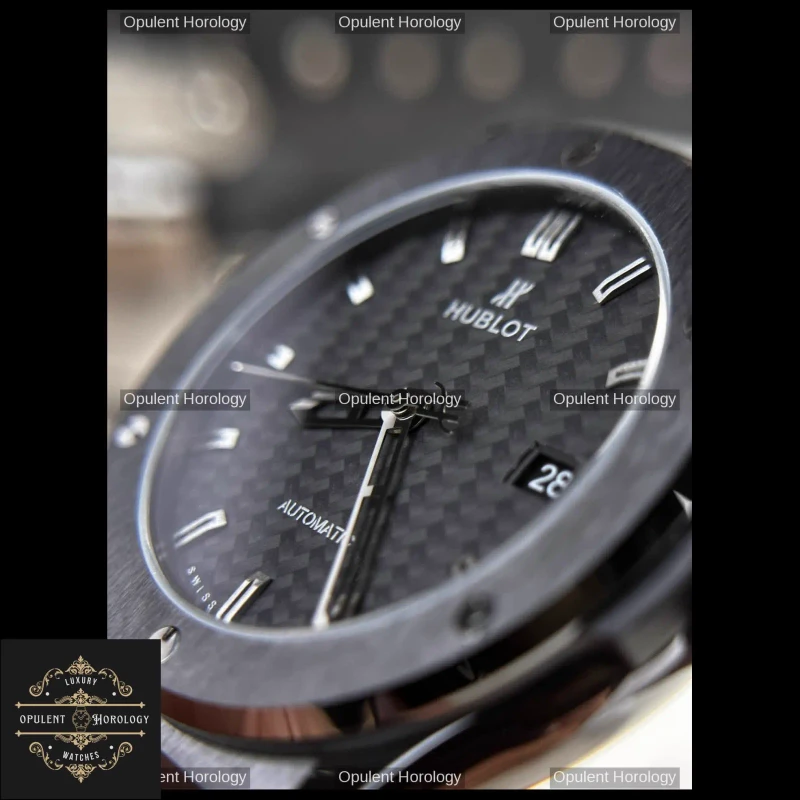 Hublot Classic Fusion – Ceramic Carbon Dial 42 mm Automatic Watch - Super Clone