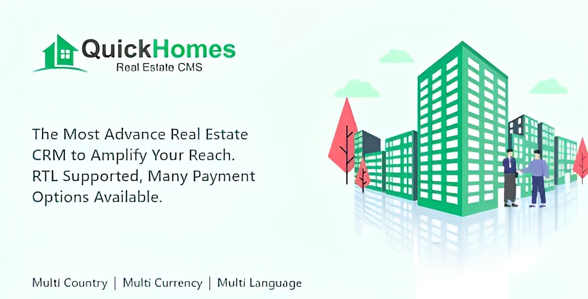 QuickHomes Real Estate CMS PHP Script Bliter GPL