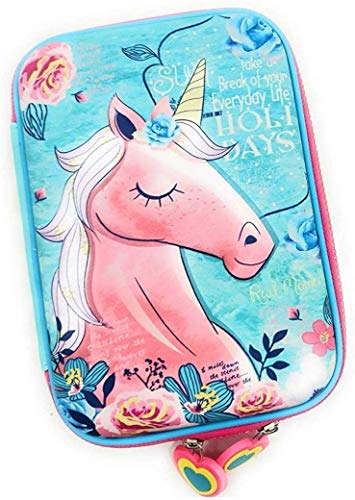 Jumbo Pencil Box Unicorn Feier, Pink