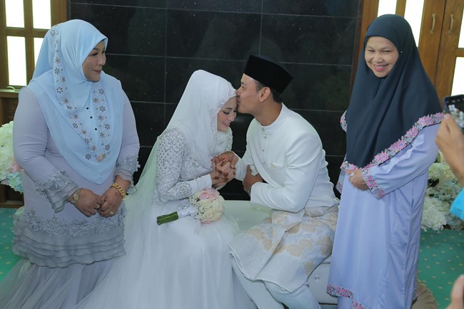 gambar nikah fasha sandha