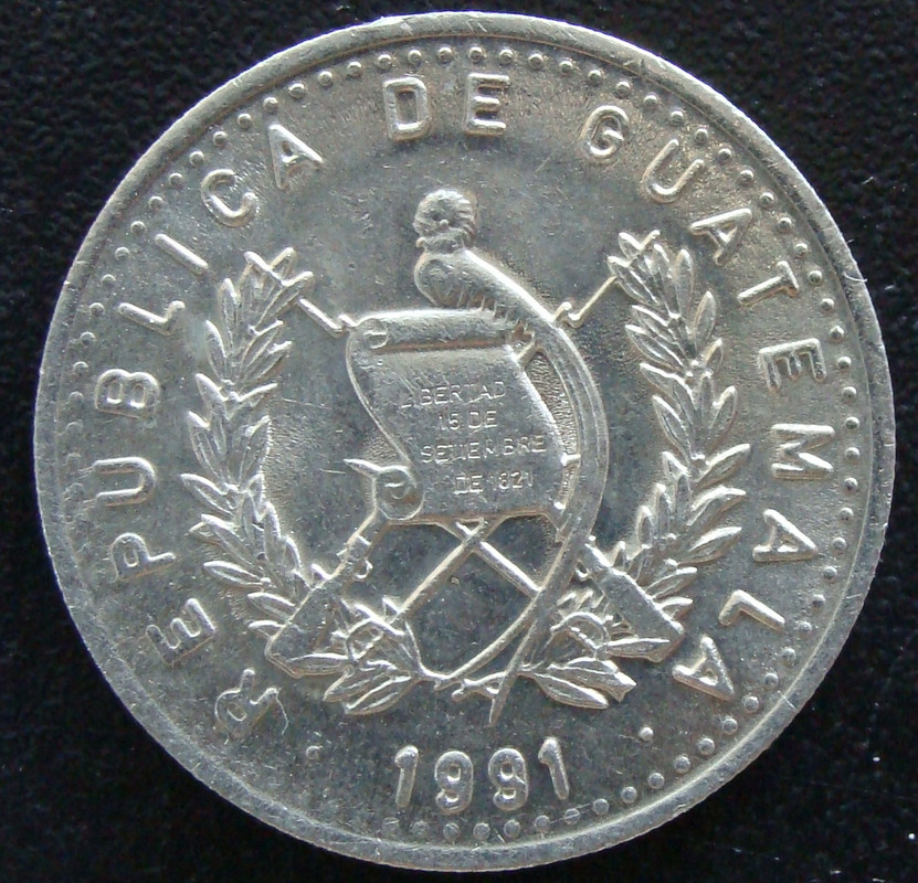 10 Centavos Quetzal. Guatemala (1991) GUA-10-Centavos-Quetzal-1991-anv