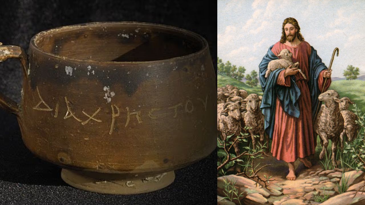 Tigela encontrada no Egito com possível referência a Cristo