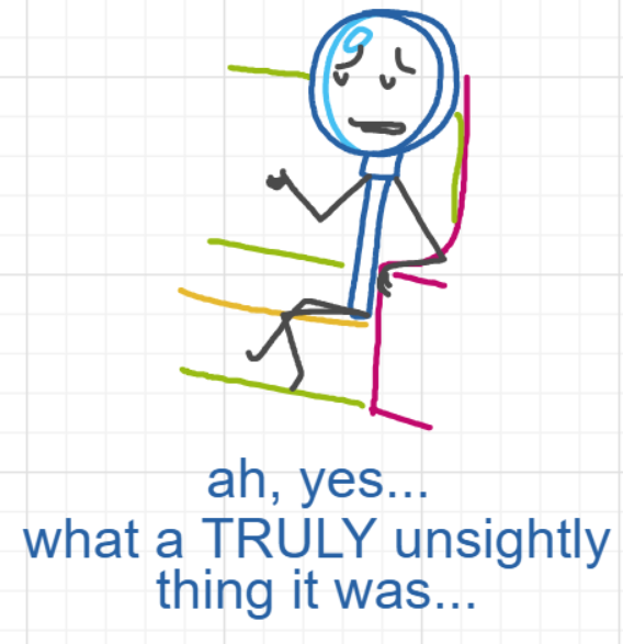A panel from A Murder On The, episode six of the Board Boards object show by Furretwalk/WalkingFurret.