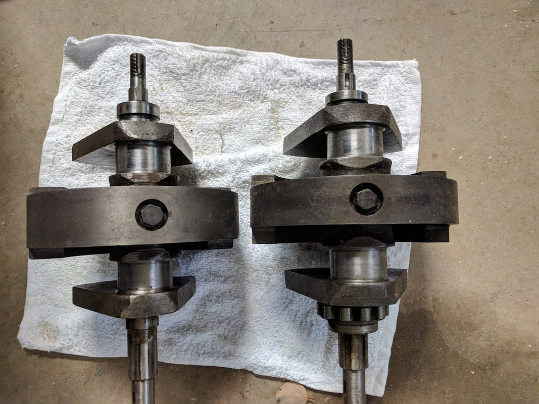 A70 (right) vs A65 crank
