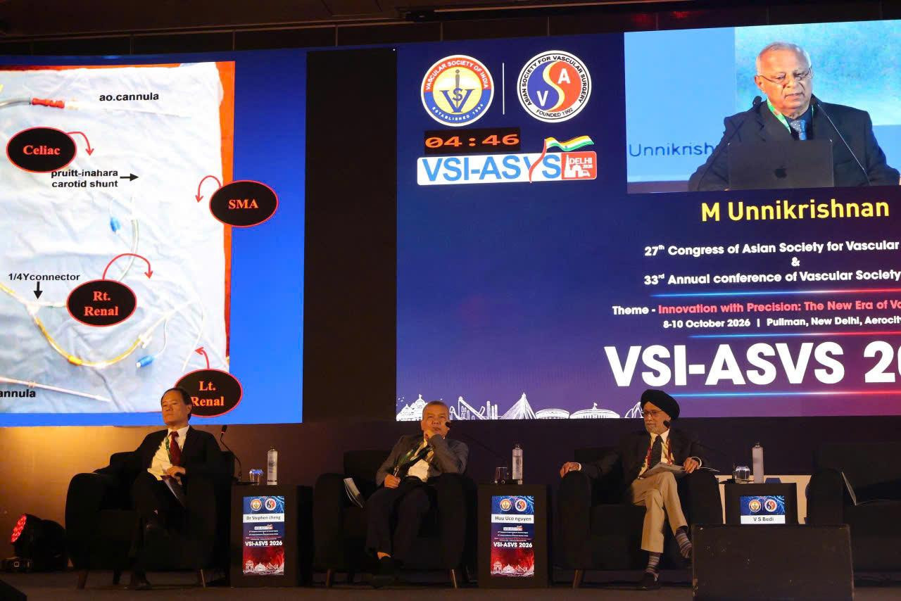 Lễ khai mạc và toàn cảnh Hội nghị Mạch máu Châu Á ASVS 2026 tại New Delhi - Đoàn VNVDA