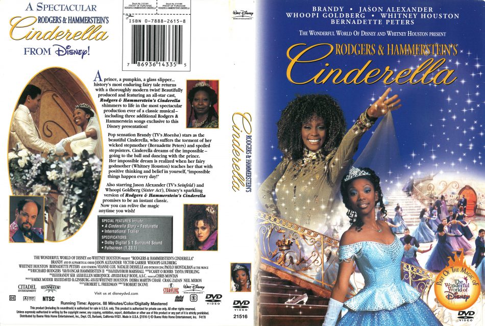 R+H's Cinderella starring Brandy and Whitney Houston coming to Disney+ in Europe; US soon?