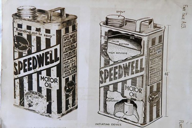 Bomba en recipiente de aceite