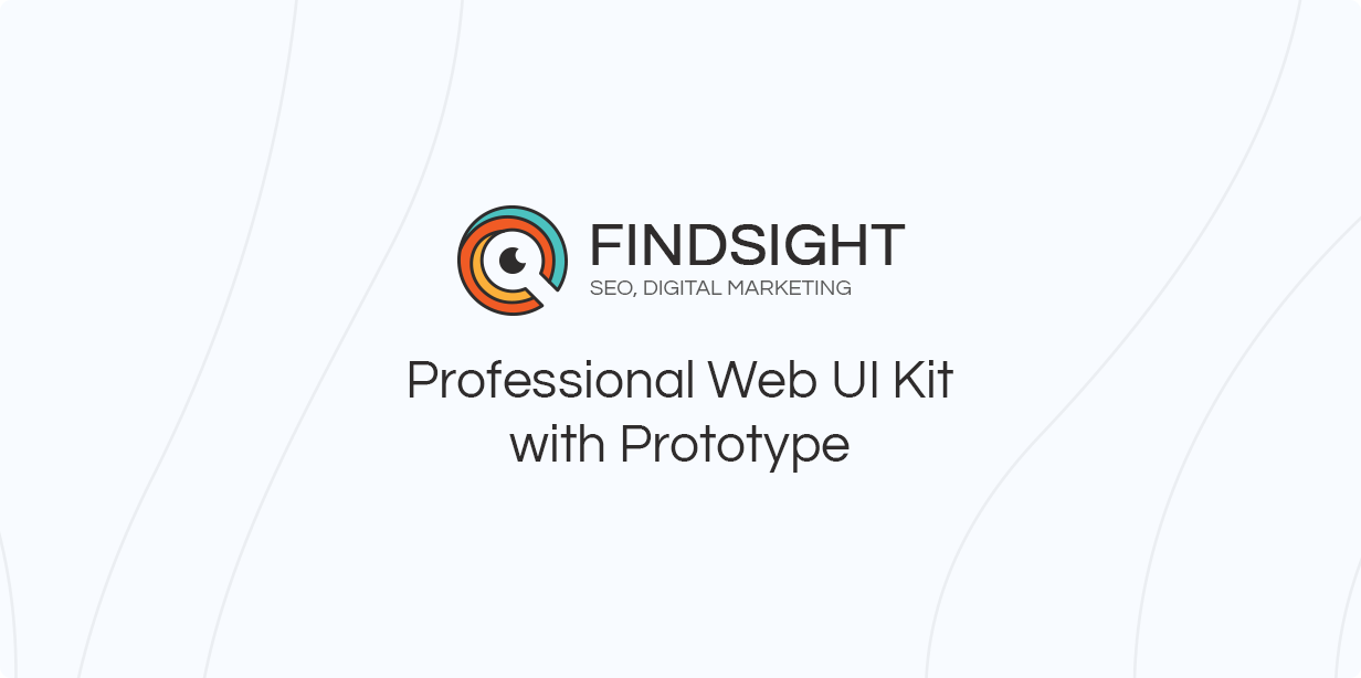 FindSight - Web & Prototype UI Kit for Adobe XD - 1