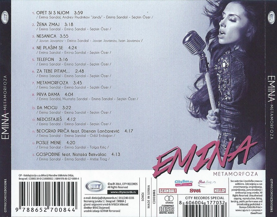 Emina Jahovic - 2014 - Metamorfaza - zadnja