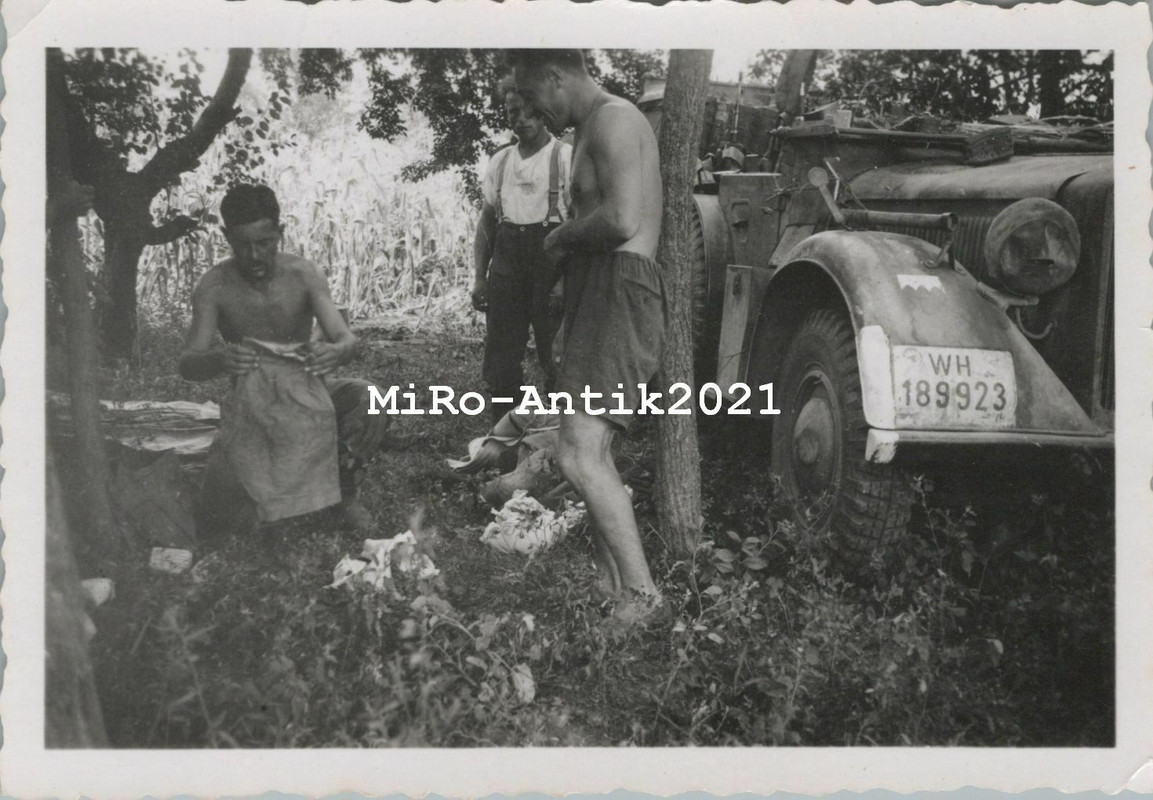 Foto, Wehrmacht, Pkw, Maling, Geschütz Bedienung, Krasnodar Russland