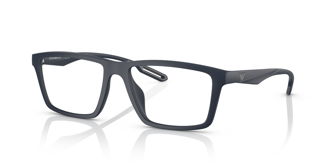 Emporio Armani Man Sunglasses EA4189U 50881W 55mm Matte Blue -Clear Lens – NEW