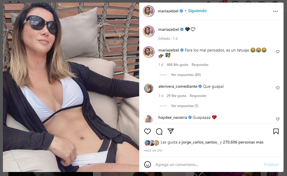 Mariazel enseña de más al modelar sexy bikini para Instagram